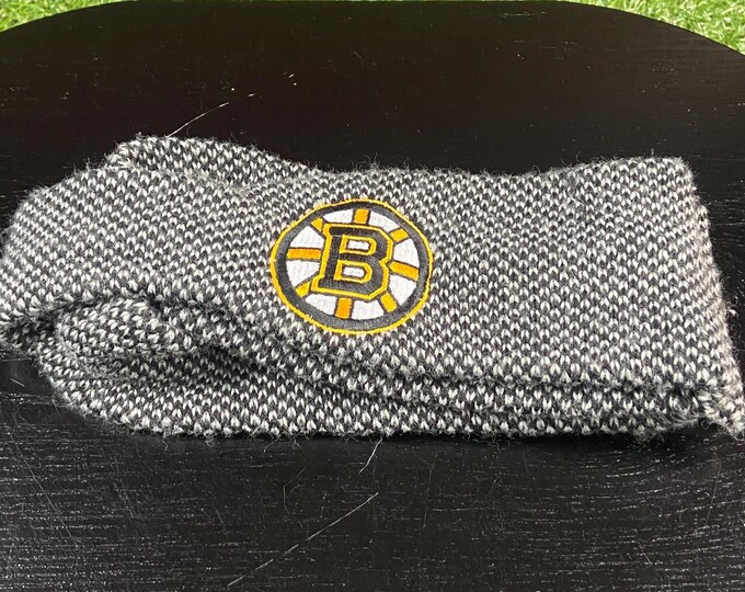 Vintage Boston Bruins Sweatband Reebok OSFA NHL Hockey New England Massachusetts Headband 1990s 90s