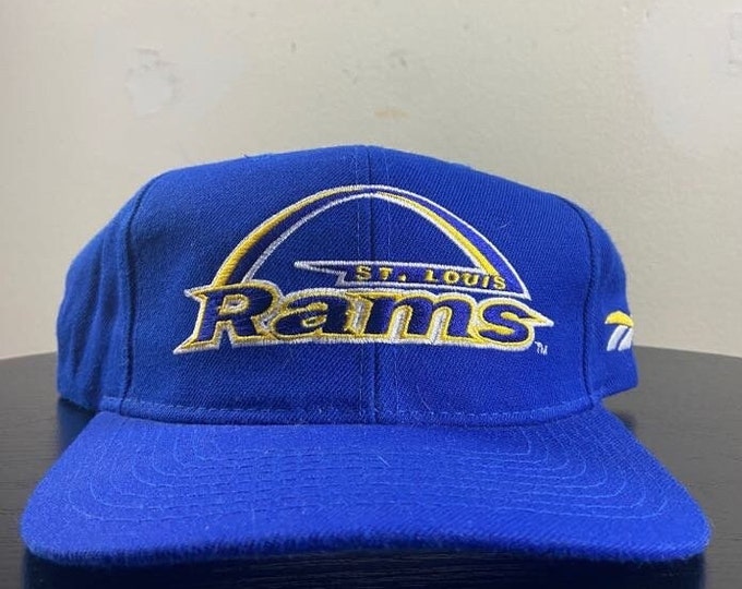 Vintage St Louis Rams Snapback Hat Reebok OSFA NFL Football Los Angeles LA California Missouri 1990s 90s