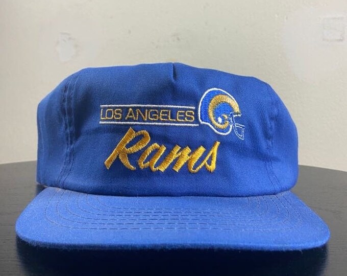 Vintage Los Angeles Rams Snapback Hat Made Usa OSFA NFL Football LA California St Louis 1990s 90s