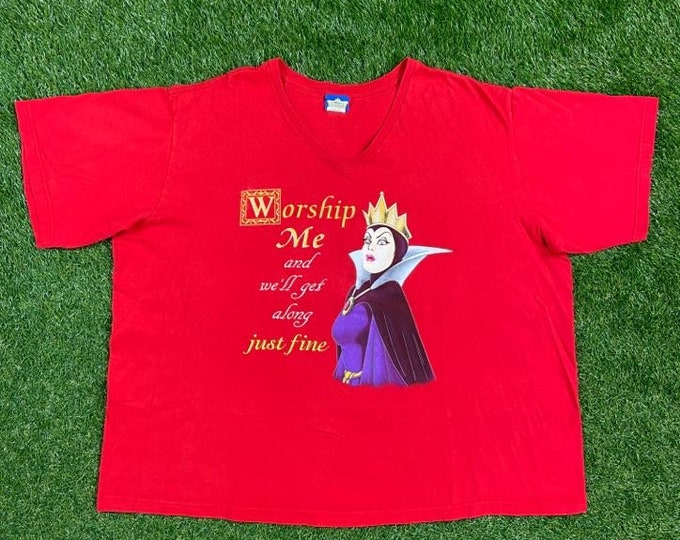 Vintage The Wicked Queen Snow White T shirt Tee Disney Classics Size 3X Walt Disney World Magic Kingdom Mickey Mouse Disneyland