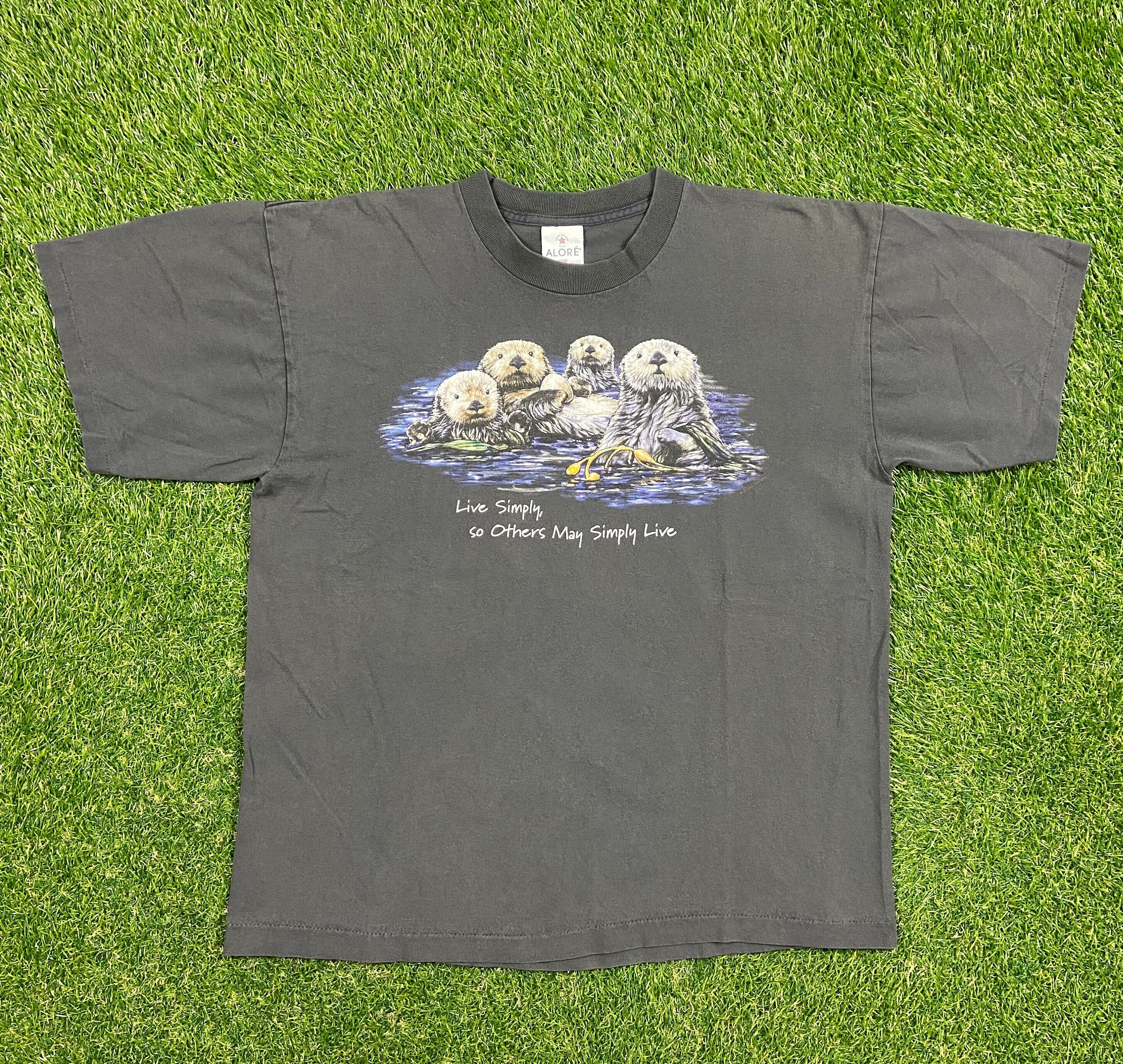 Vintage Sea Otters T Shirt Alore Made 