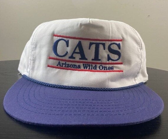 Vintage University of Arizona Wildcats Snapback Hat Cap Anvil OSFA NCAA College Basketball Phoenix 1990s 90s