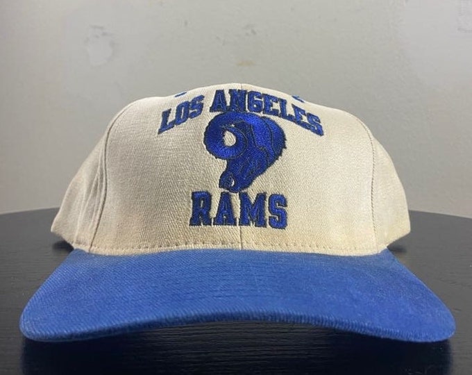 Vintage Los Angeles Rams Snapback Hat Champion OSFA NFL Football LA California St Louis 1990s 90s