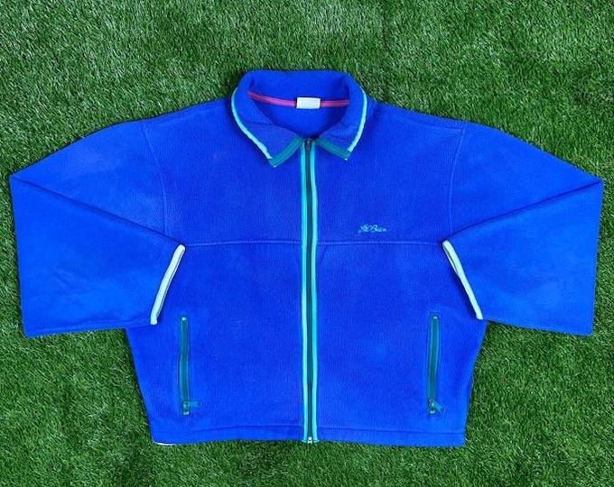 Vintage L.L. Bean Winter Athletic Jacket Size Large Warm Thermal Jacket Mens 1990s Coat Puffy Hiking Coat Comfy Cozy