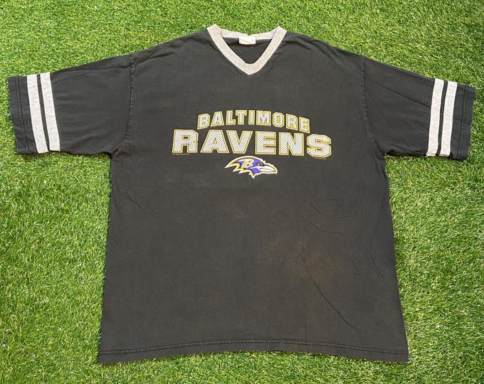 Vintage Baltimore Ravens T Shirt Tee Size Xtra Large XL NFL Football Maryland Orioles Ray Lewis 1990s 90s