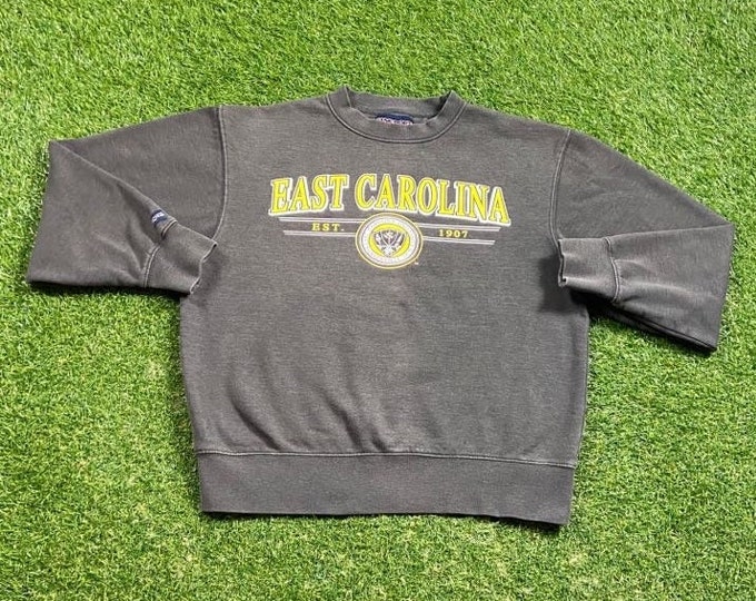 Vintage East Carolina University ECU Crewneck Sweatshirt Jansport Size Medium M NCAA College Football North Carolina Pull Over 1990s 90s