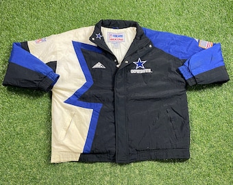 Giacca vintage dei Dallas Cowboys Apex Taglia unica Xtra Large XL NFL Football Texas Warm Aikman anni '90 anni '90