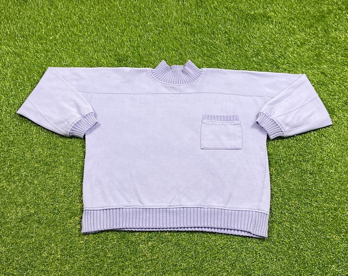 Vintage Plain Purple Crewneck Sweatshirt Size Large L Quality 1990's Oversized Comfy Great Fit Original 90s Pull Over