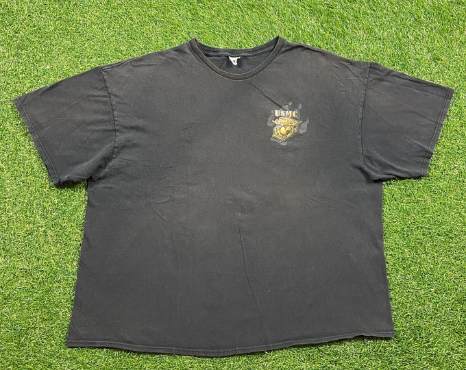 Vintage USMC Marines Corps T Shirt Tee Delta Size XXL 2XL Marines Army United States Military Veteran
