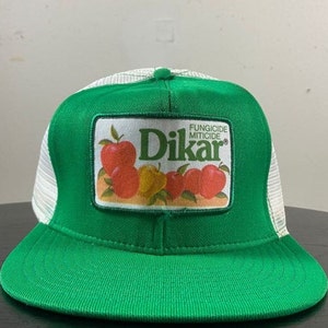 Vintage Dikar Snapback Hat OSFA Fungicide Miticide Irrigation Agricultural Gardening 1980s 80s