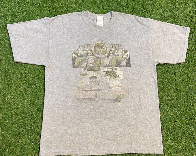 Vintage United States Army T Shirt Tee Gildan Size Xtra Large XL US Military Navy Air Force Marines 1990s 90s
