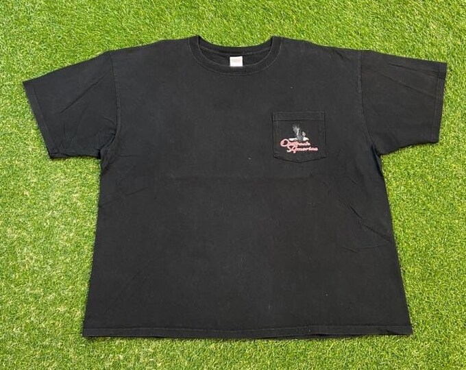 Vintage Outback America T Shirt Tee Anvil Size XXL 2XL Size XXL 2XL Fish Pool Planet Ocean Animal Planet Habitat Rare 1990s 90s