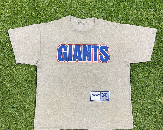 Vintage New York Giants T Shirt Tee CSA Size Xtra Large XL NFL Football Big Blue Ny Eli Manning
