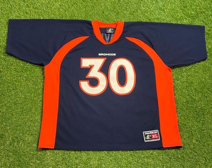 Vintage Denver Broncos Terrell Davis #30 Jersey Size Xtra Large XL NFL Football Colorado John Elway Super Bowl 1990s 90s