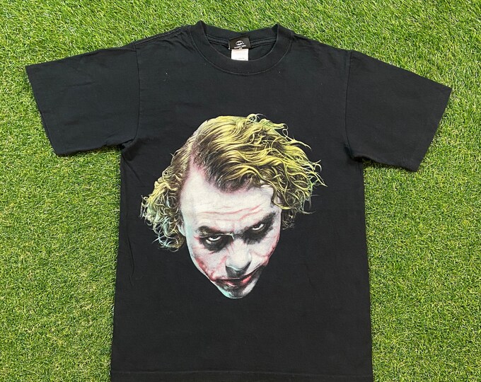 Vintage Batman Joker T Shirt Tee Size Small S  Tim Burton Superhero Movie Dark Knight Gotham DC Comics