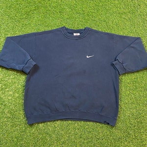 Vintage Nike Crewneck Sweatshirt Made USA Size Large Swoosh Just Do It Classic Air Jordan 1990s 90s Original Pull Over Oversized