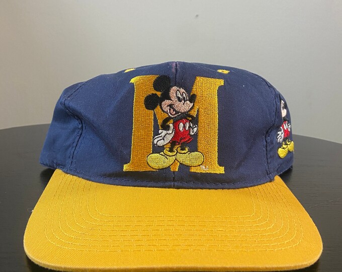Vintage Mickey Mouse Snapback Hat Cap Mickey Unlimited OSFA Walt Disney World Disneyland 1990s 90s