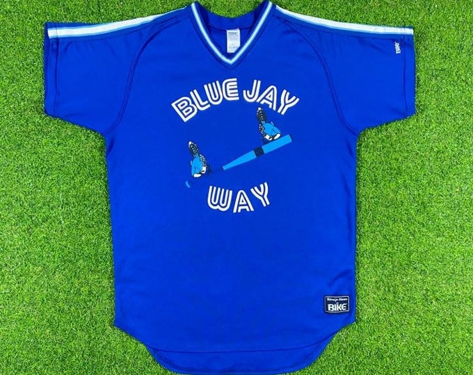 Vintage Toronto Blue Jays Jersey Tee Xtra Large Bike Made in USA MLB Baseball American League Oversized 90s Canada 1990s The 6 XL