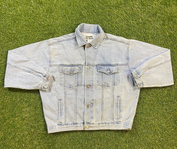 Vintage Blue Jean Jacket United States Army Embossed Most - Etsy