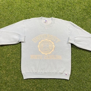 Vintage UNC University of North Carolina Tar Heels Crewneck Sweatshirt Made USA Size Medium M NCAA College Basketball Air Jordan 1990s 90s