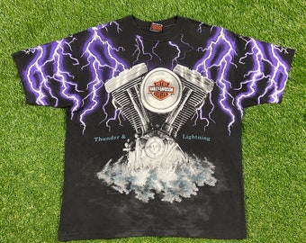 Vintage Harley Davidson Meredith New Hampshire T Shirt Tee - Etsy