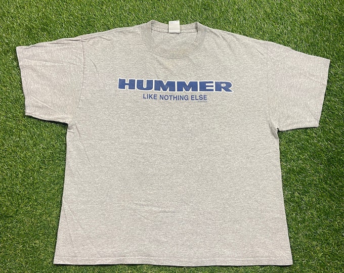 Vintage Hummer T Shirt Tee Delta Size Xtra Large XL Classic Car Streetwear GMC Pickup Truck 1990s 90s