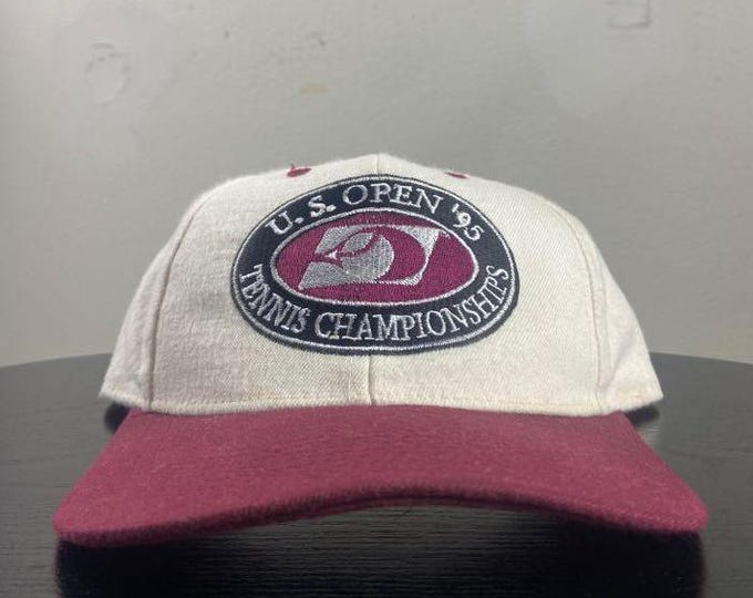 Vintage US Open 95 Tennis Championships Snapback Hat OSFA Wimbledon Serena Williams Andre Agassi Classic 1990s 90s