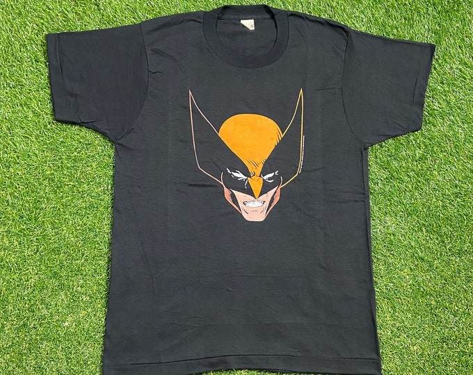 Vintage X Men Wolverine T Shirt Tee Screen Stars Made USA Size Large L Marvel Comics Superhero Mega 1980s 80s Brand New Never Worn