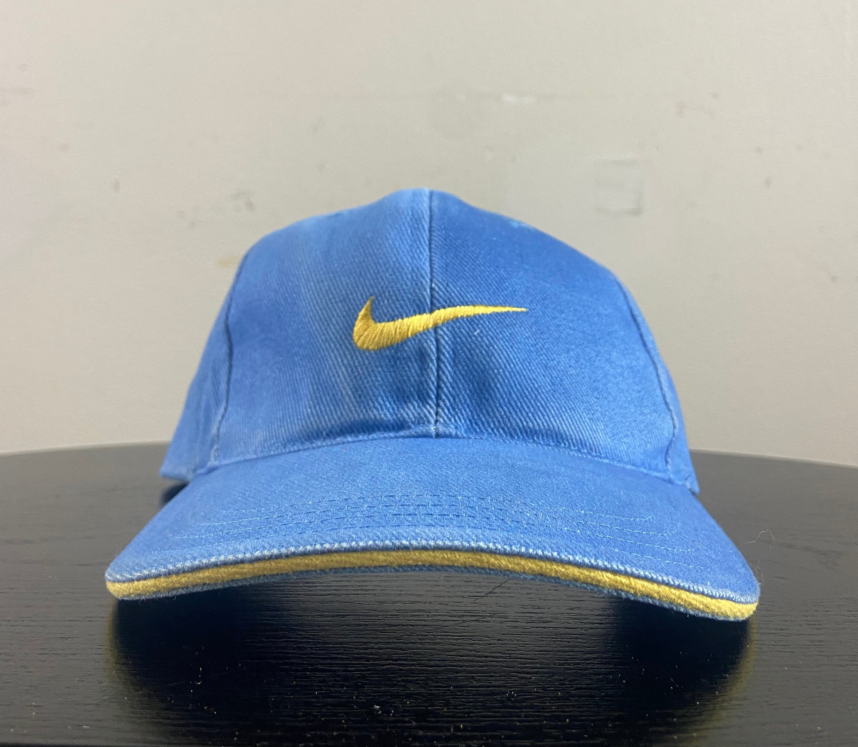 Men's Nike Navy West Virginia Mountaineers Big Swoosh Team Name Team  Heritage 86 Adjustable Hat