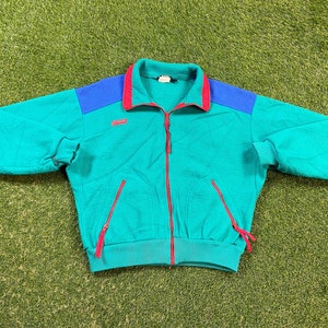 Vintage Columbia Winter Athletic Jacket Made USA Size Large L Warm Zipper Jacket 1990s Coat Hiking Coat 90s