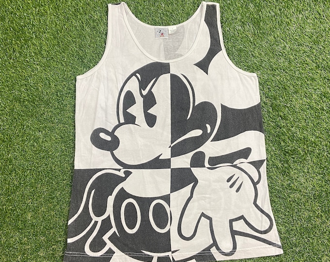 Vintage Mickey Mouse Tank Top Shirt Mickey & Co Size Large L Walt Disney World Magic Kingdom WDW Disneyland 1990s 90s