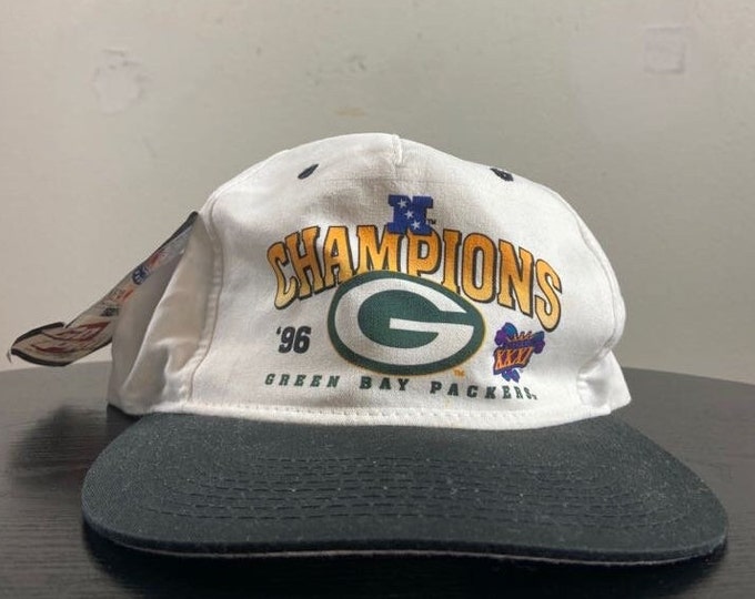 Vintage Green Bay Packers Snapback Hat Cap New Era OSFA NFL Football Wisconsin Pack Cheese Head Favre 1990s 90s