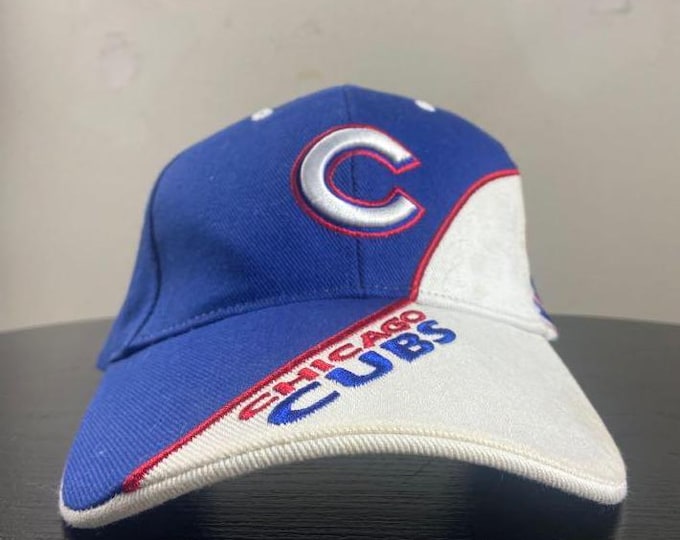 Vintage Chicago Cubs Strap Back OSFA Wrigley Field National League MLB Baseball Illinois 1990s 90s