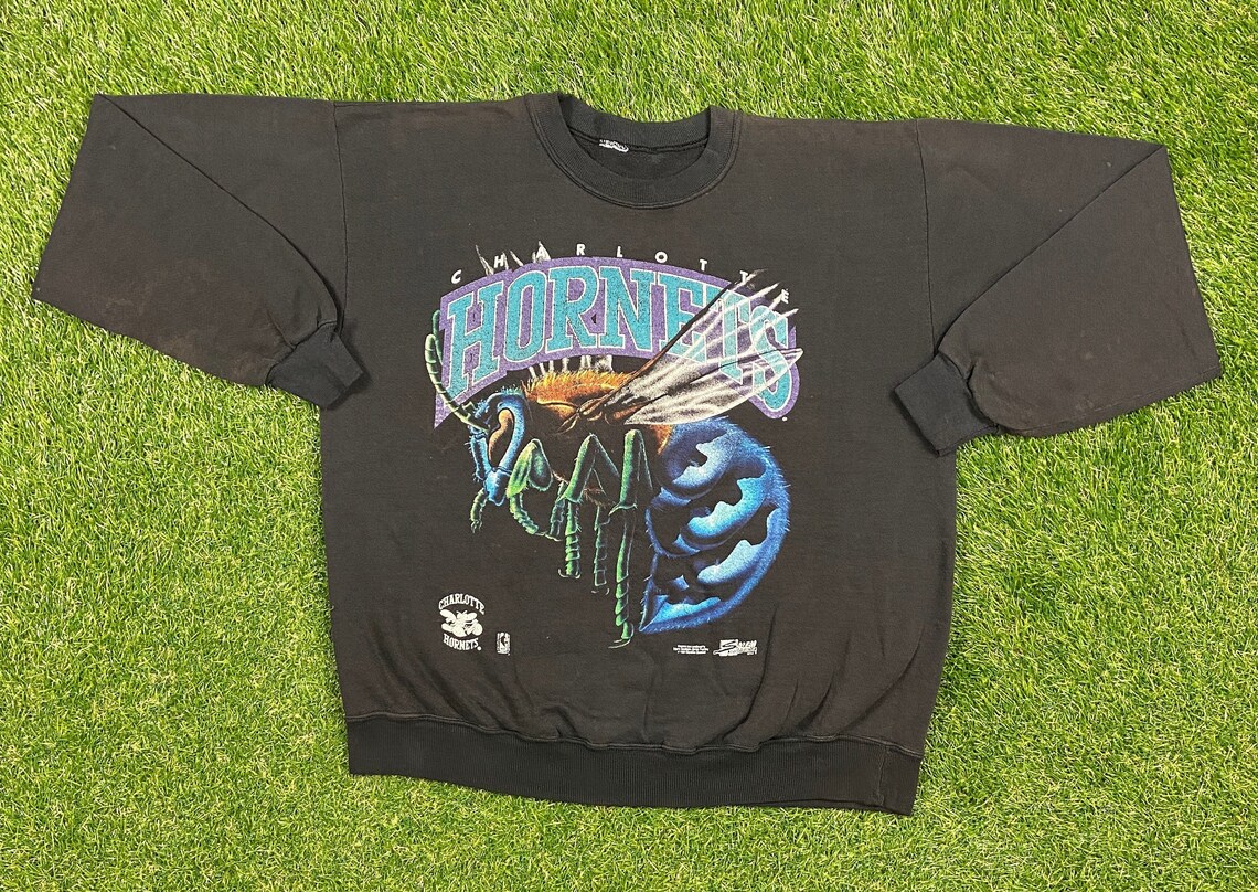 charlotte hornets vintage crewneck