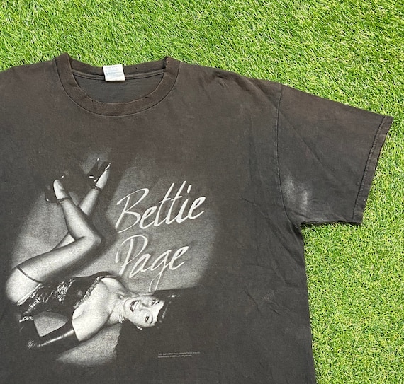 Vintage Bettie Page T Shirt Tee Delta Size Xtra Large XL 1950s