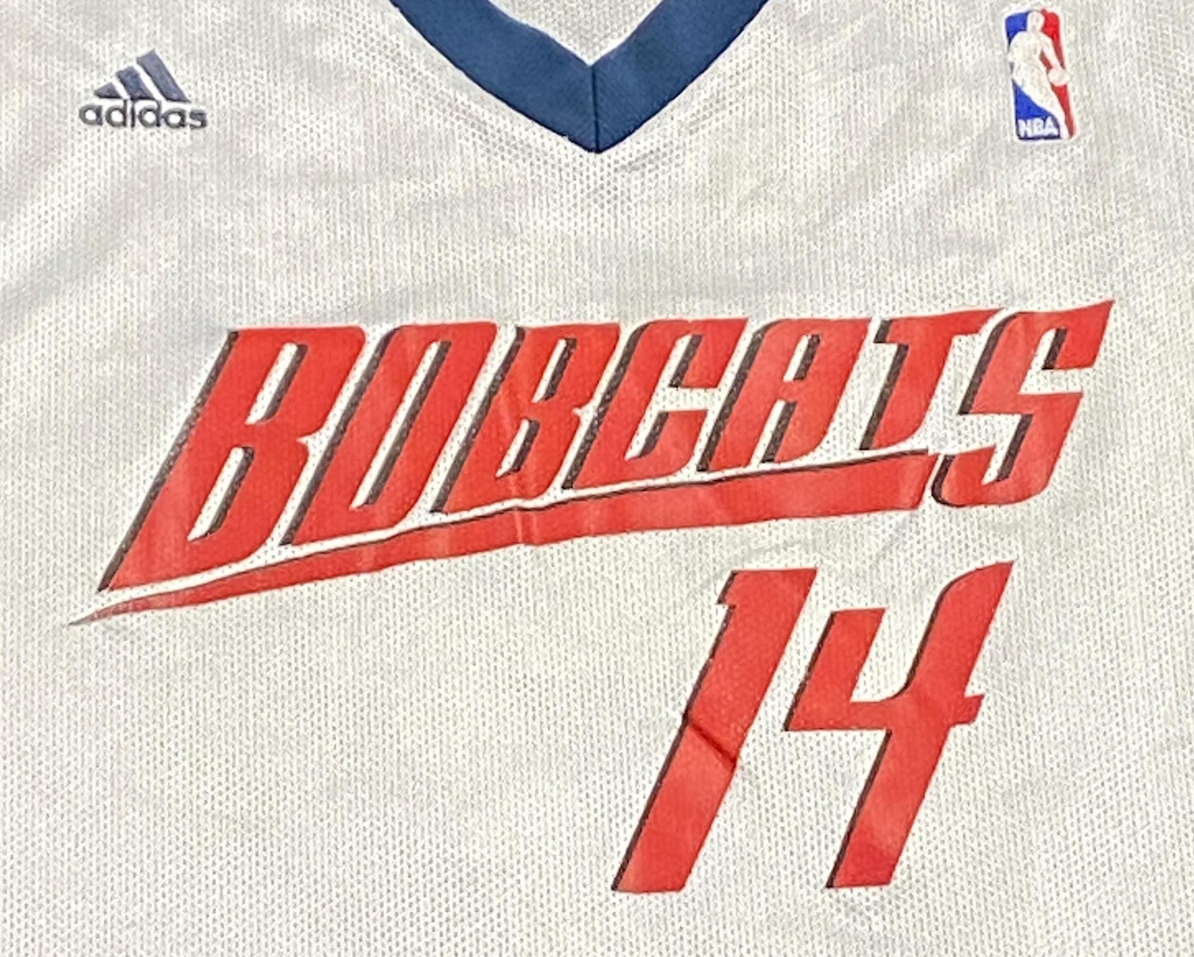 Vintage Charlotte Bobcats DJ Augustin #14 Jersey Adidas Size Large
