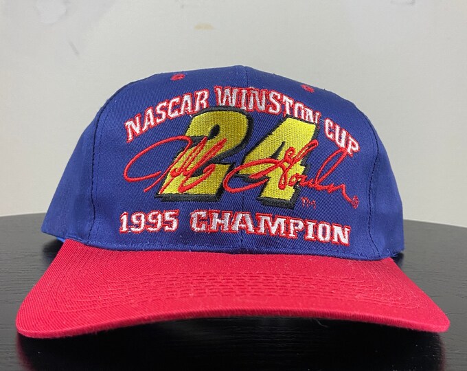Vintage Jeff Gordon 24 1995 Winston Cup Champion Snapback Hat Competitors OSFA NASCAR Racing Daytona 500 1990s 90s
