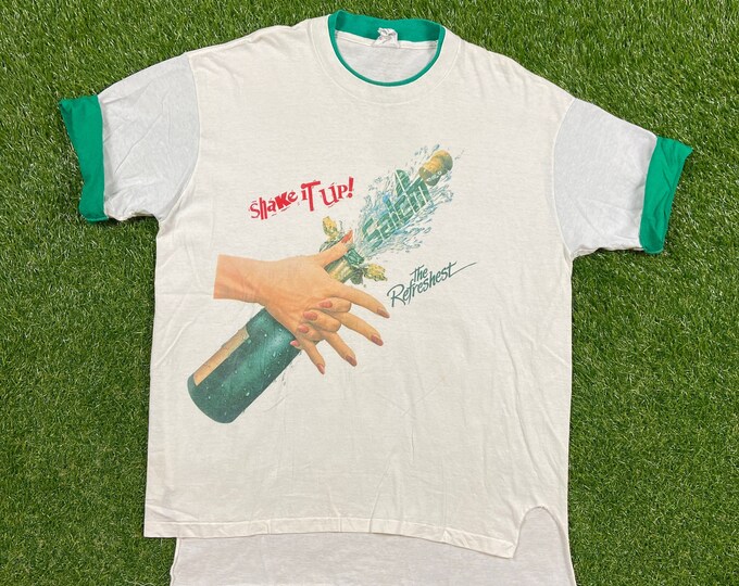 Vintage Salem Fresh Wrap T Shirt Tee Made USA Size Xtra Large XL 1990s 90s American Made Smoking Cigarettes Racing