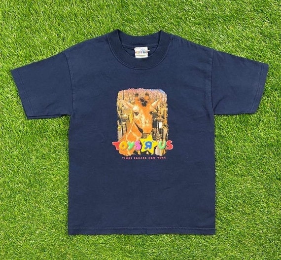 【新品タグ付き】ジラフ　ホワイトシャツ［レア］ ヴィンテージ トイザらス タイムズスクエア ニューヨーク Tシャツ