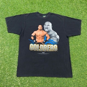 Vintage Goldberg WCW T Shirt Tee Made Usa Size Xtra Large WWE World Wrestling Entertainment WWF Dwyane The Rock Johnson Steve Austin 00s