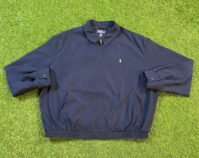 Vintage Polo Ralph Lauren Jacket Size XXL 2XL Designer Clothing 1990s 90s Rare Quality Fit