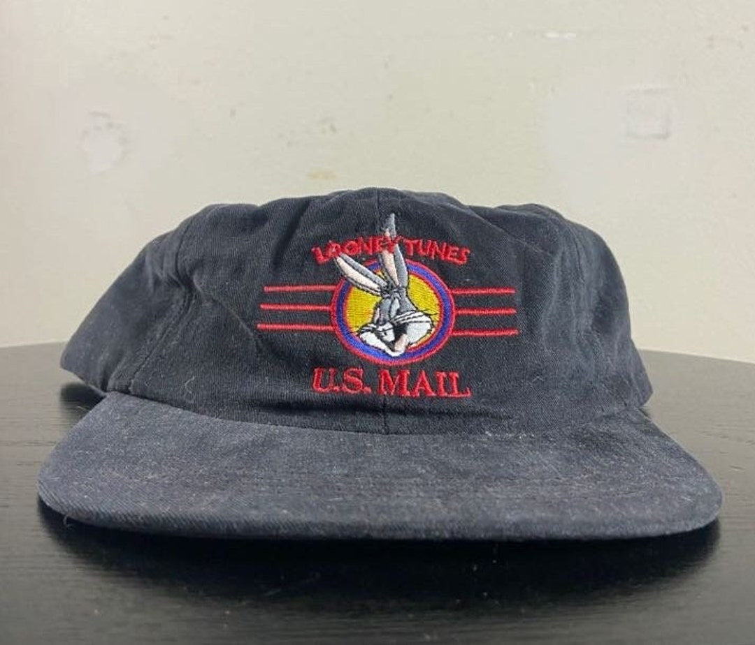 Vintage Looney Tunes Bugs Bunny Snapback Hat Made USA OSFA Cartoon