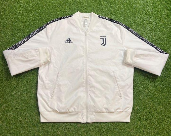 Vintage Juventus Windbreaker Jacket Adidas Size Xtra Large XL Inter Milan Italy World Cup Soccer Football MLS Light Rain Coat 00s