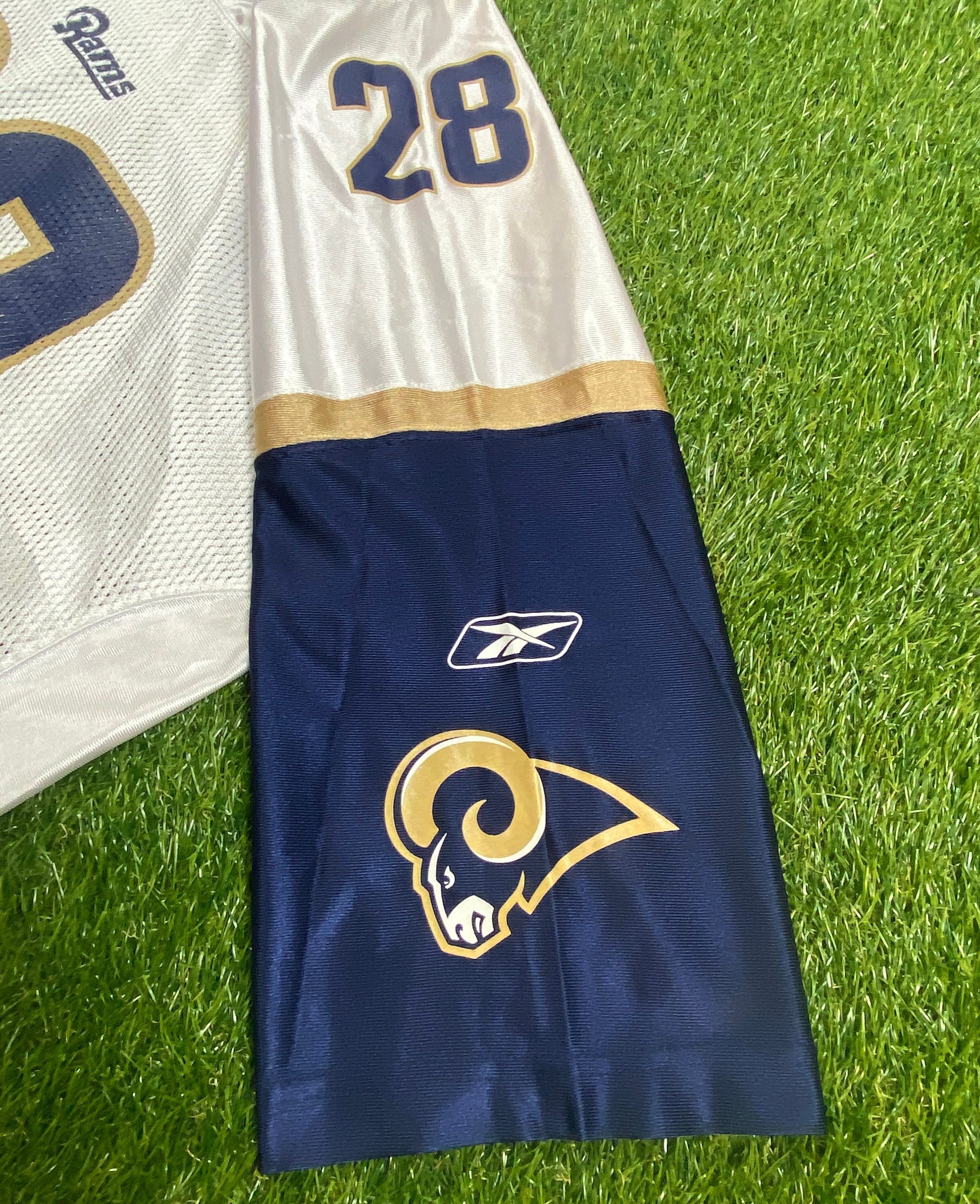 MARSHALL FAULK ST. LOUIS RAMS VINTAGE 2000'S REEBOK JERSEY ADULT LARGE -  Bucks County Baseball Co.