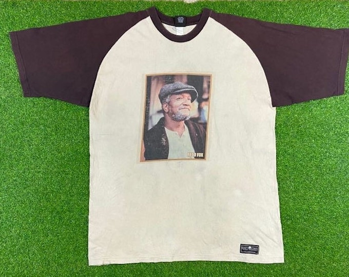 Vintage Rare Red Foxx T Shirt Tee R World Size XXXL 3XL Comedy Legend Dave Chappelle 1980s 80s 1990s 90s Sanford And Son