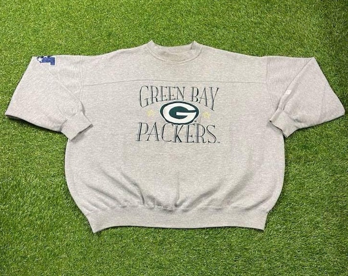 Vintage Green Bay Packers Crewneck Sweatshirt Lee Sport Size XXL 2XL NFL Football Wisconsin Cheese Heads Favre Pull Over Oversized 90s