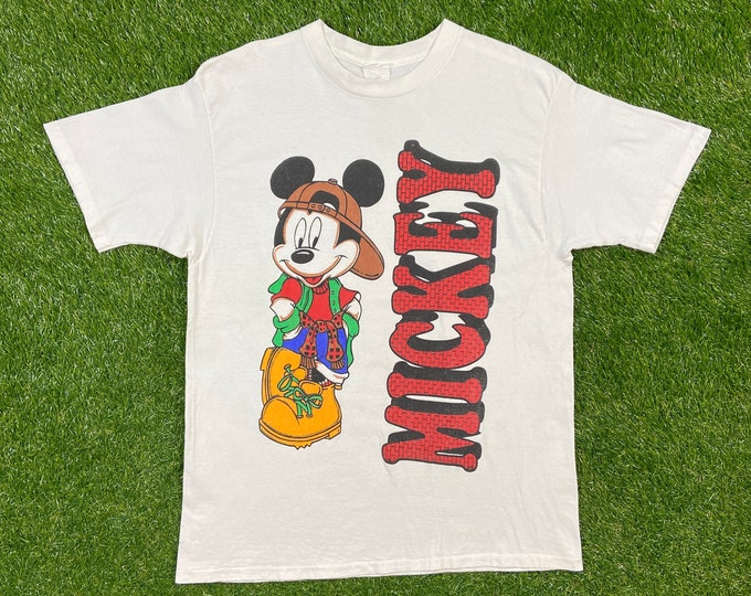 Vintage Disney Mickey Mouse T Shirt Tee Size Xtra Large XL 1990s Walt Disney World Classic 90s Magic Kingdom
