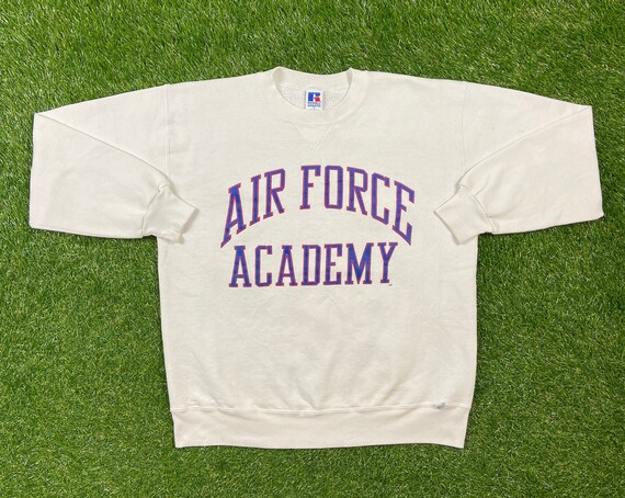 LegacyVintage99 Vintage Air Force Academy Crewneck Sweatshirt Russell Athletic Made USA Large L USA Military Army Navy Marines 1990's 90's Rare Pull Over
