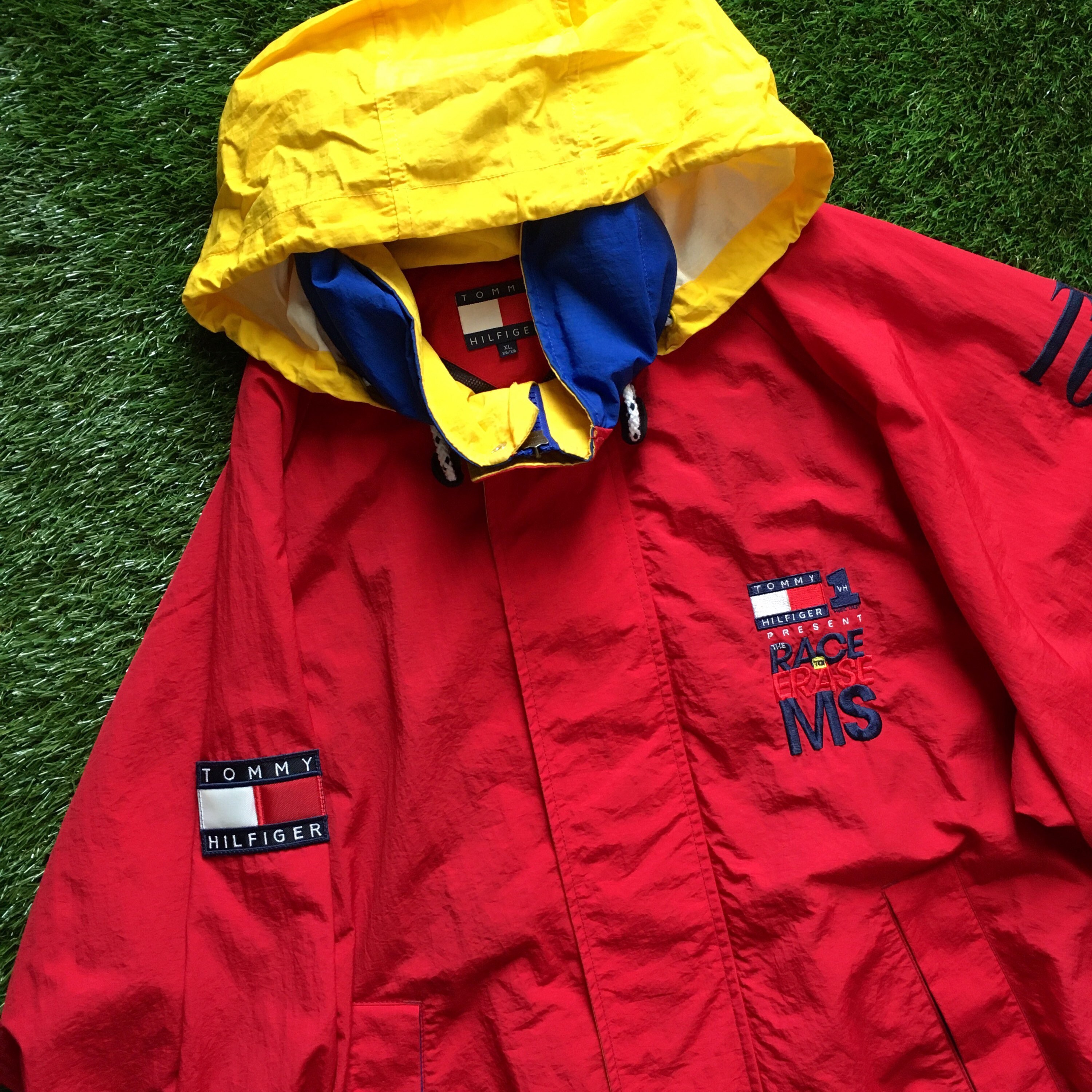 Vintage Tommy Hilfiger Race To Erase Ms 