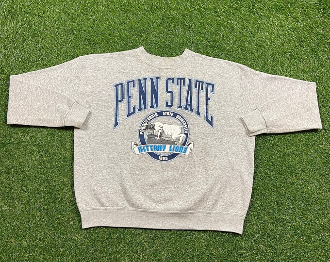 Vintage Penn State University Crewneck Sweatshirt Made USA Size Xtra Large XL Nittany Lions NCAA College Football Pennsylvania 90s 1990s